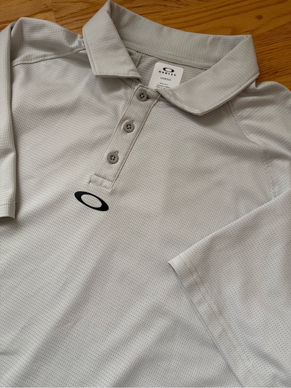 Oakley Hydrolix Polo Shirt Gray Performance Golf Athletic Men’s M